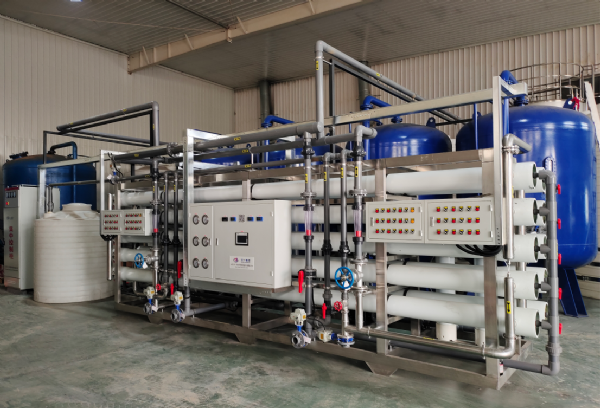 聊城乳業(yè)2X30T反滲透設備安裝調試完成